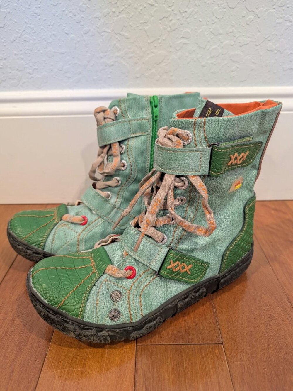 Lace-Up Funky Moto Boots